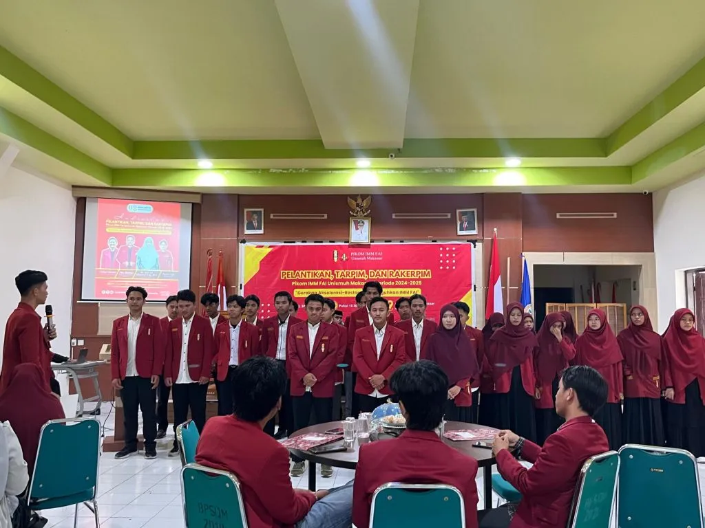IMM FAI Unismuh Makassar Lantik Pengurus Baru, Dorong Kolaborasi dan Gerakan Keilmuan Kader