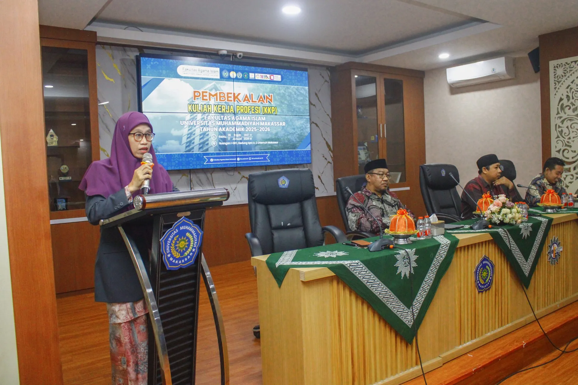 Pembekalan Kuliah Kerja Profesi (KKP) FAI Unismuh Makassar TA. 2025-2026